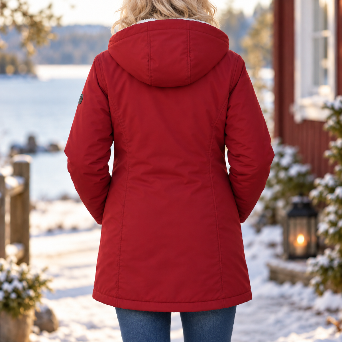 Annika | Manteau d'hiver matelassé à capuchon