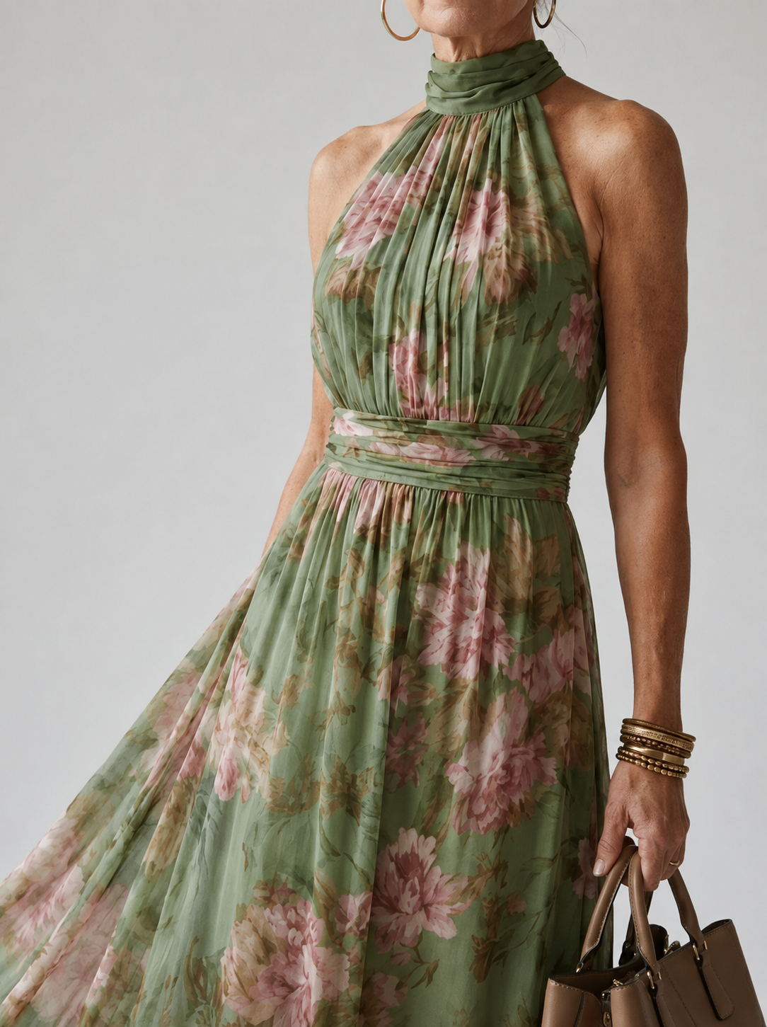 Mirelle™ – Robe fleurie élégante à encolure américaine