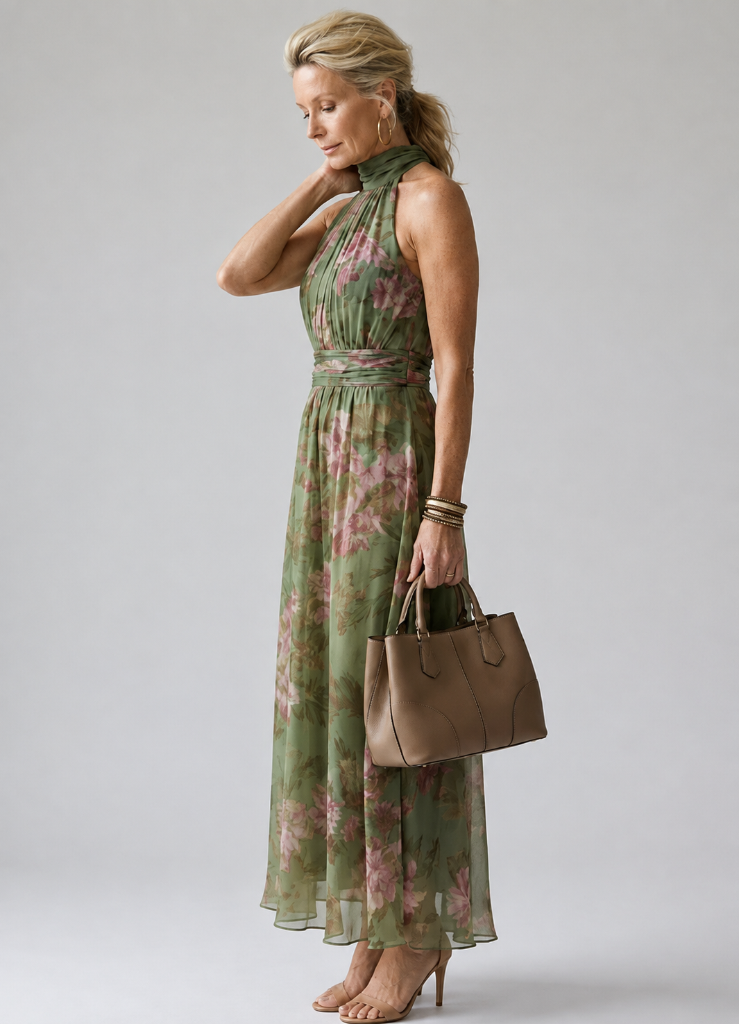 Mirelle™ – Robe fleurie élégante à encolure américaine