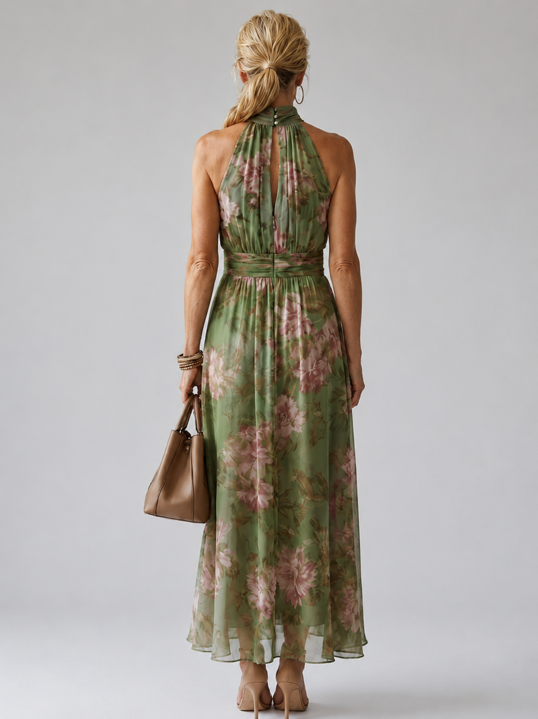 Mirelle™ – Robe fleurie élégante à encolure américaine