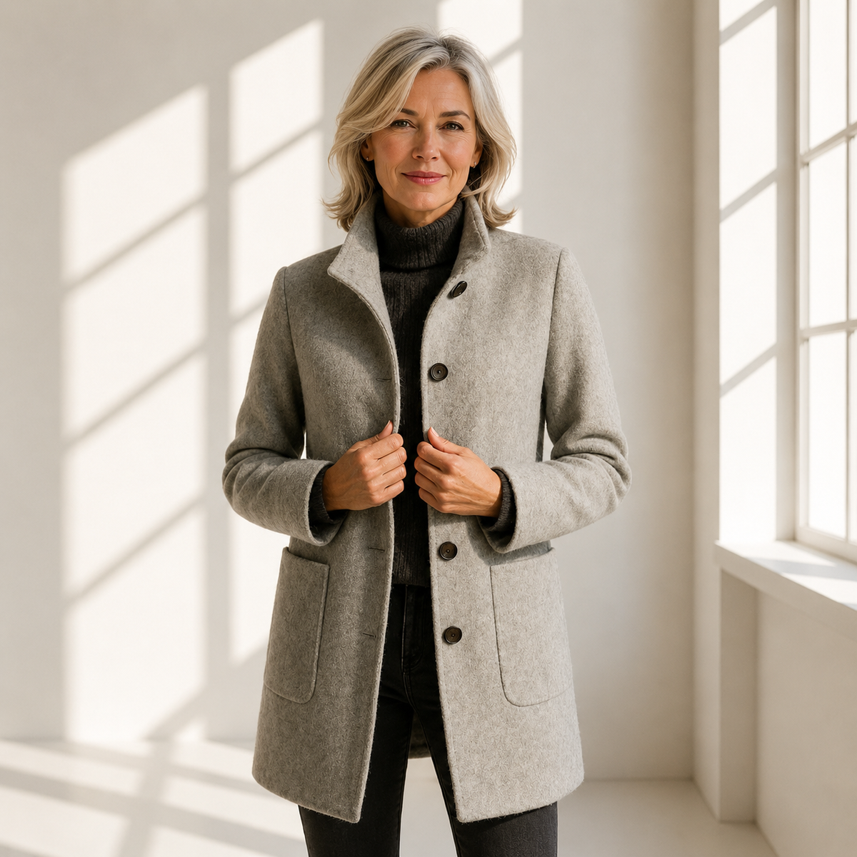 Eleonora | Manteau en laine mi-long
