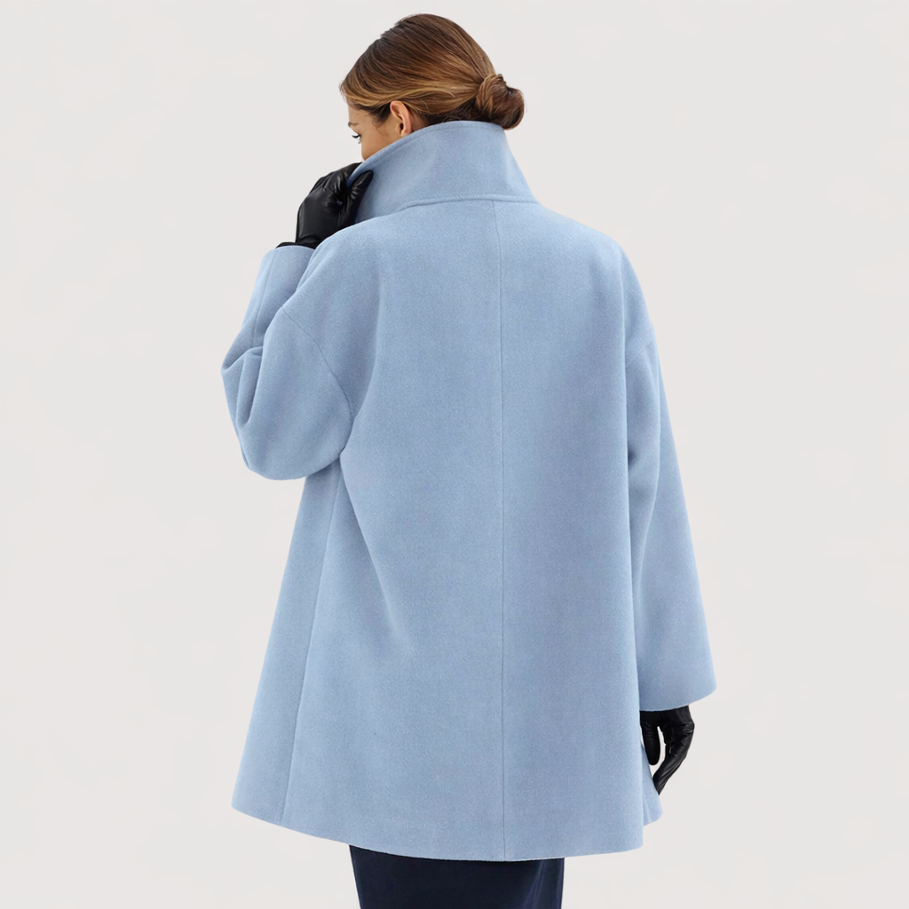 Morgana | Manteau d'hiver ample en lainage à col doux