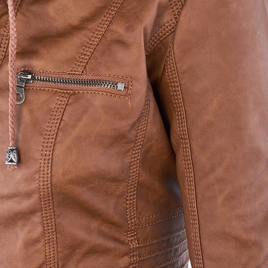 Flavia | Veste en cuir robuste et élégante