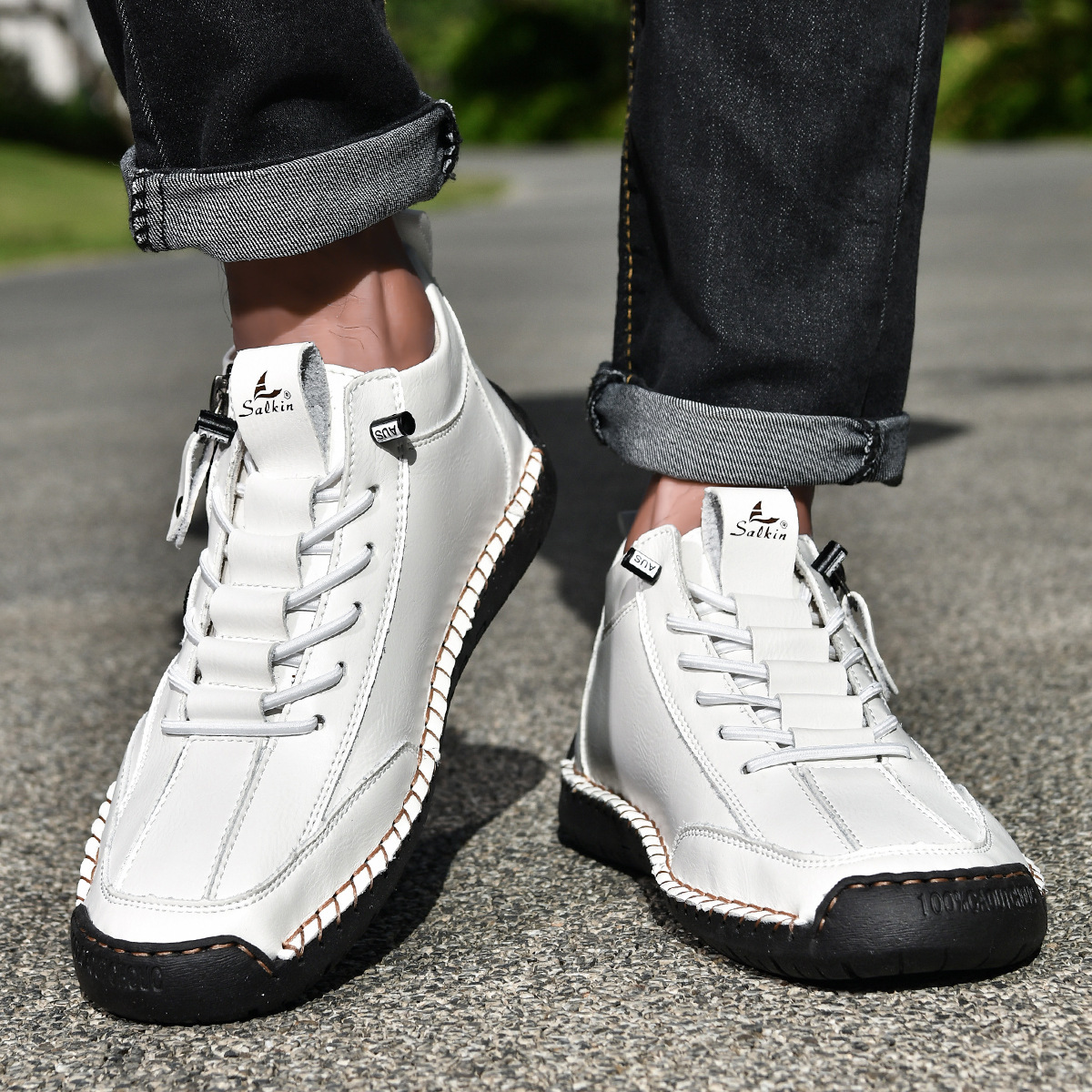 Giovanni | Chaussures en nubuck avec fermeture éclair
