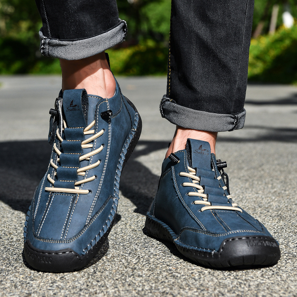 Giovanni | Chaussures en nubuck avec fermeture éclair