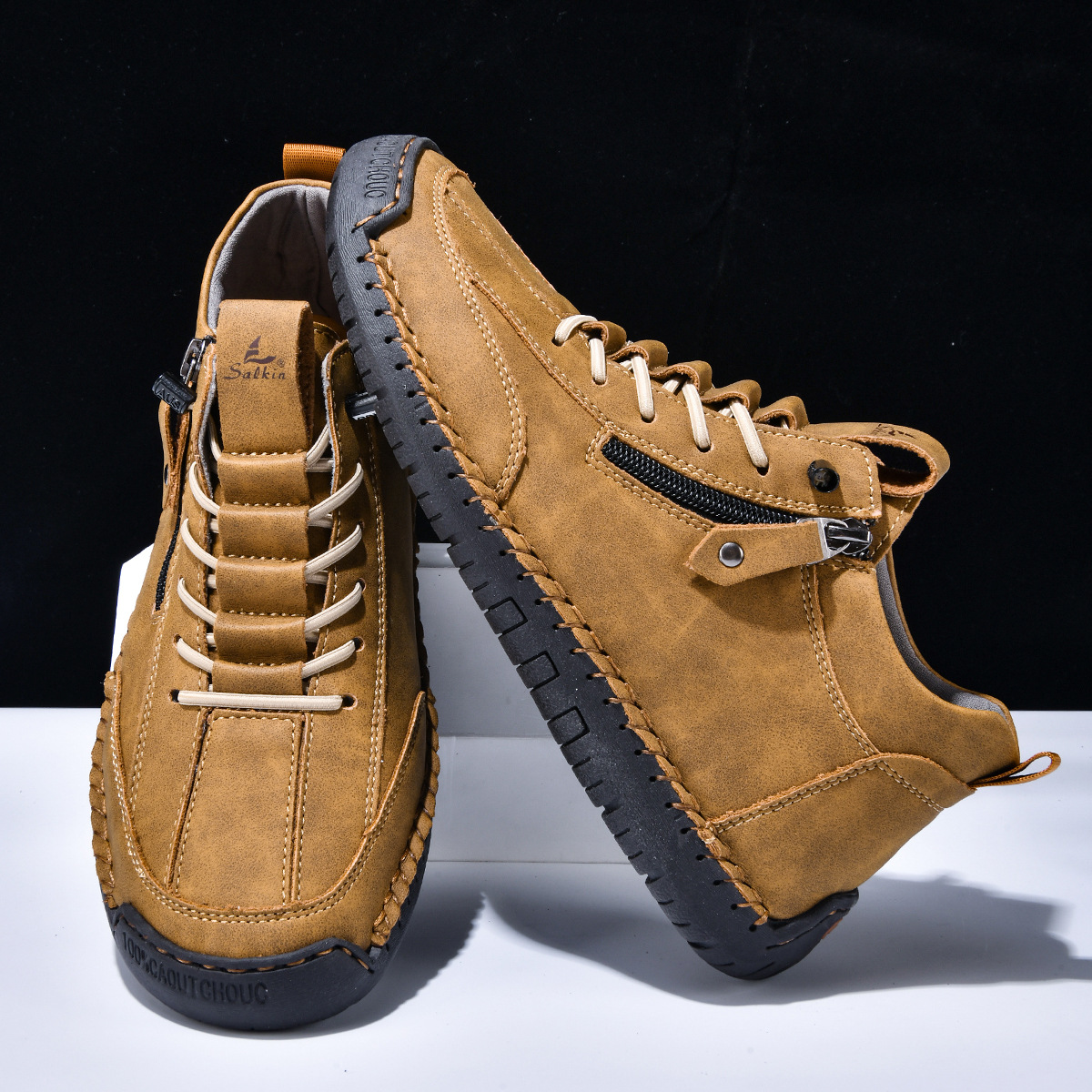 Giovanni | Chaussures en nubuck avec fermeture éclair