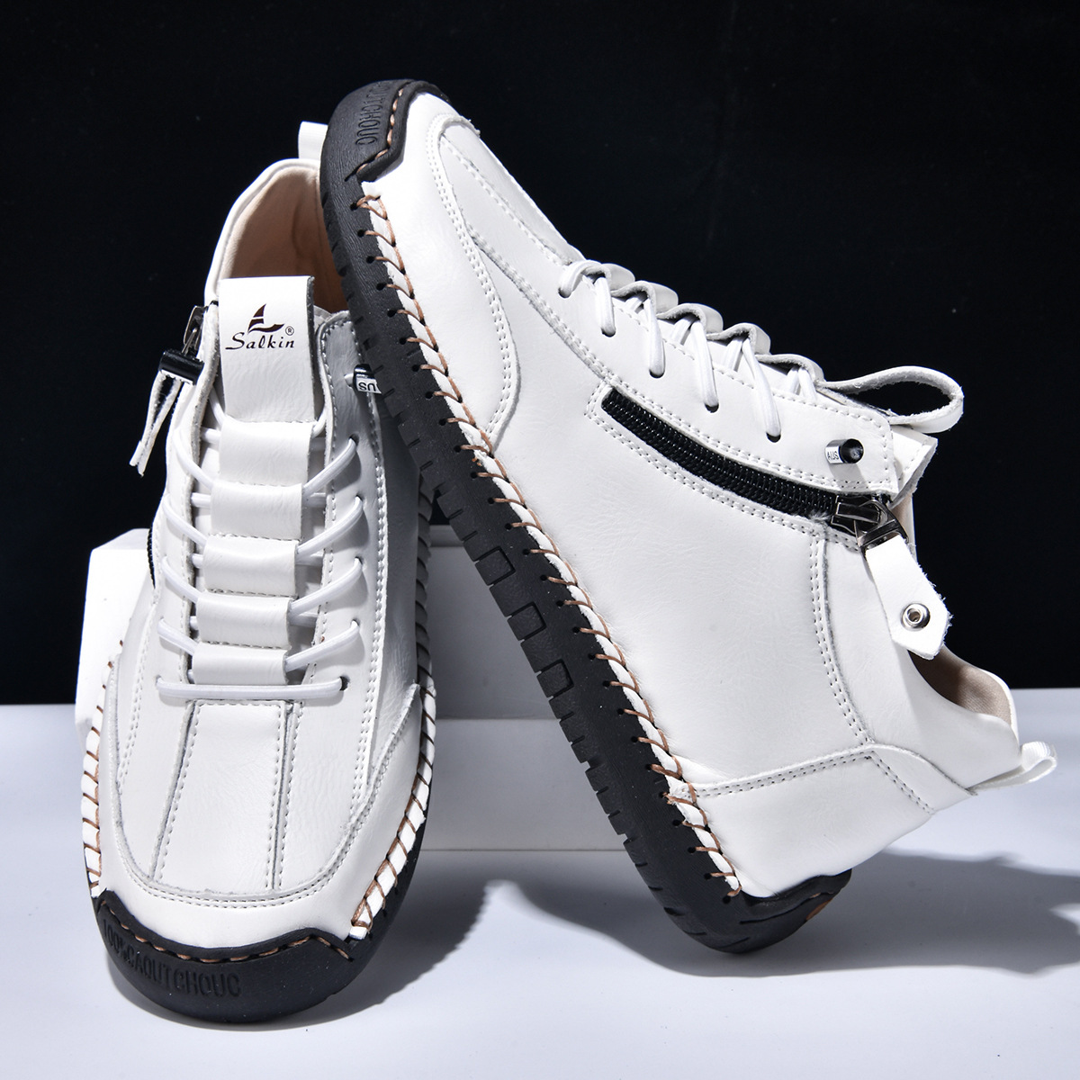 Giovanni | Chaussures en nubuck avec fermeture éclair