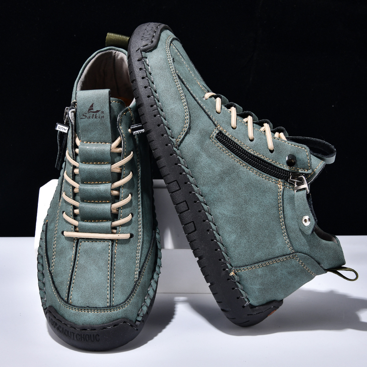 Giovanni | Chaussures en nubuck avec fermeture éclair