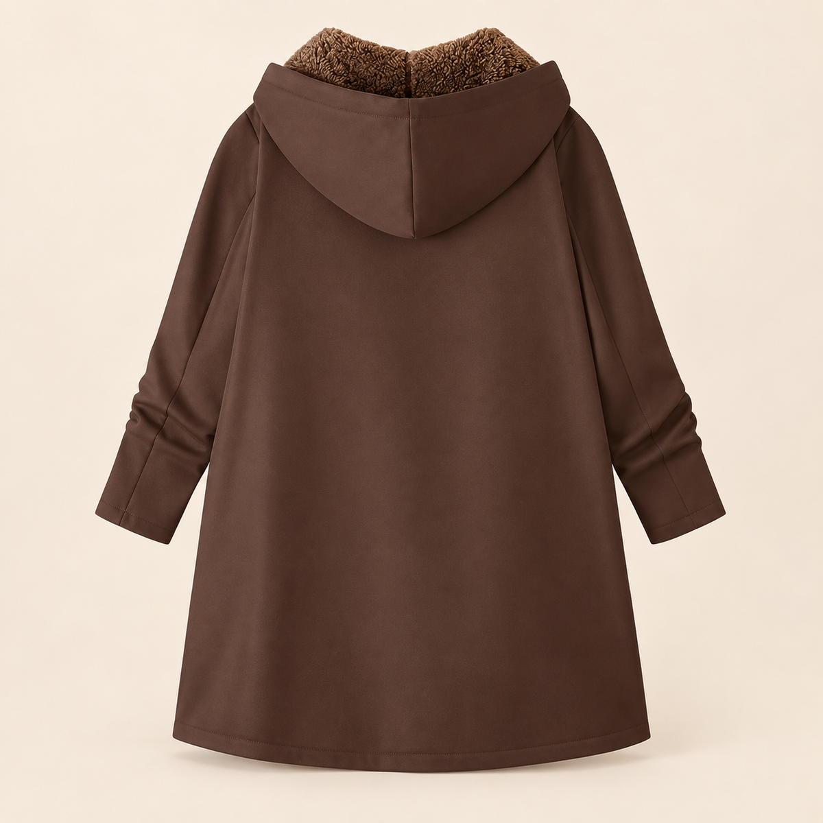 Evelyn | Manteau douillet à capuchon doublé sherpa