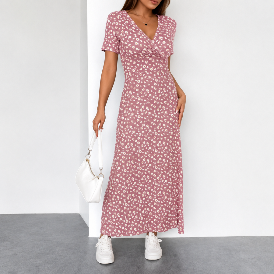 Lucia™ – Robe mi-longue fleurie