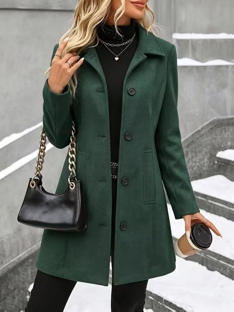 Eline™ | Manteau confortable à col montant
