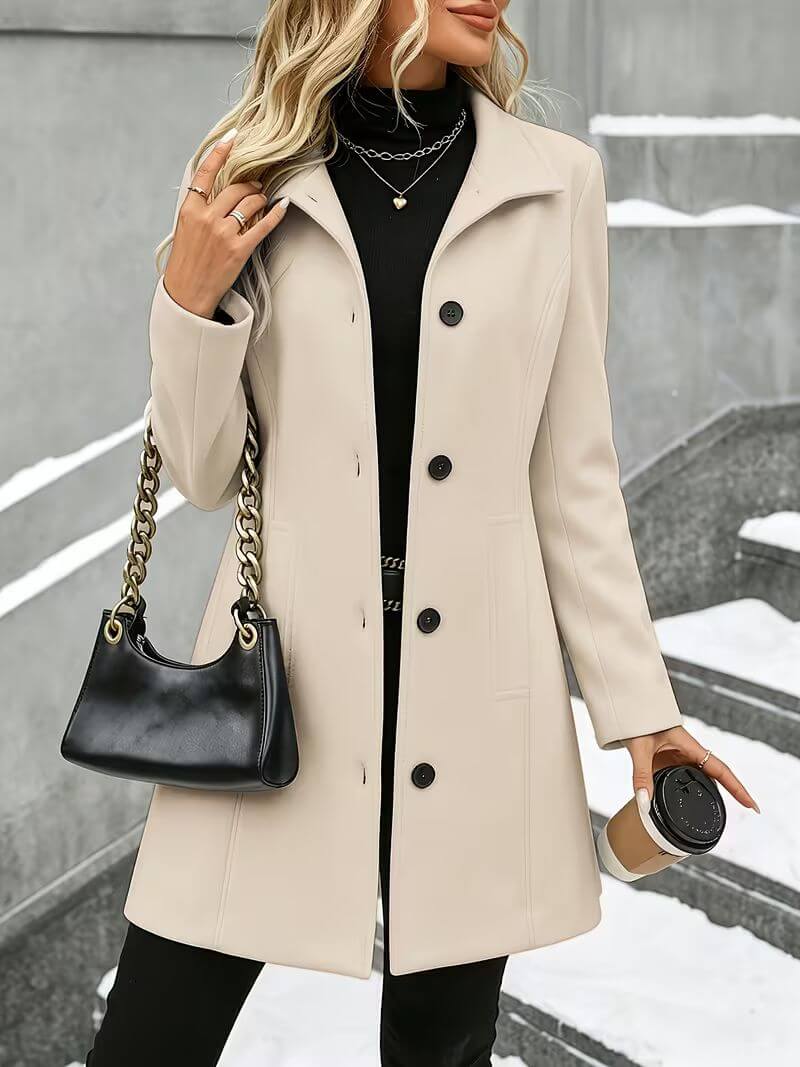Eline™ | Manteau confortable à col montant
