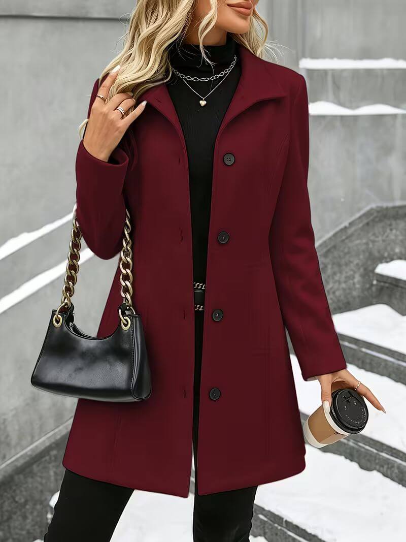 Eline™ | Manteau confortable à col montant