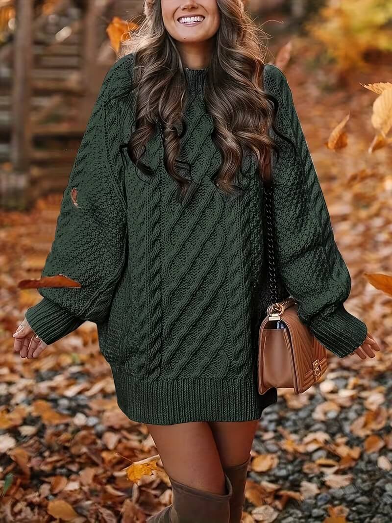 Heidi™ | Robe-chandail en tricot texturé