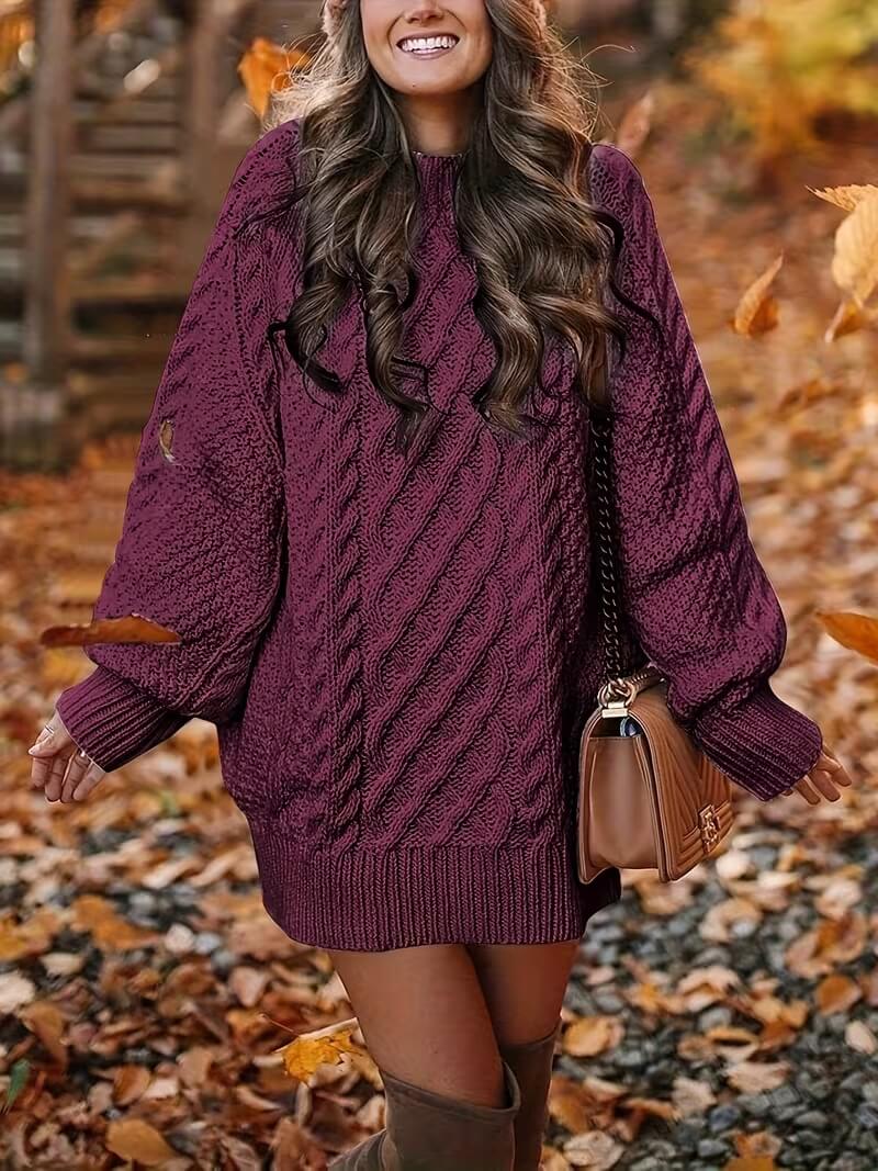 Heidi™ | Robe-chandail en tricot texturé
