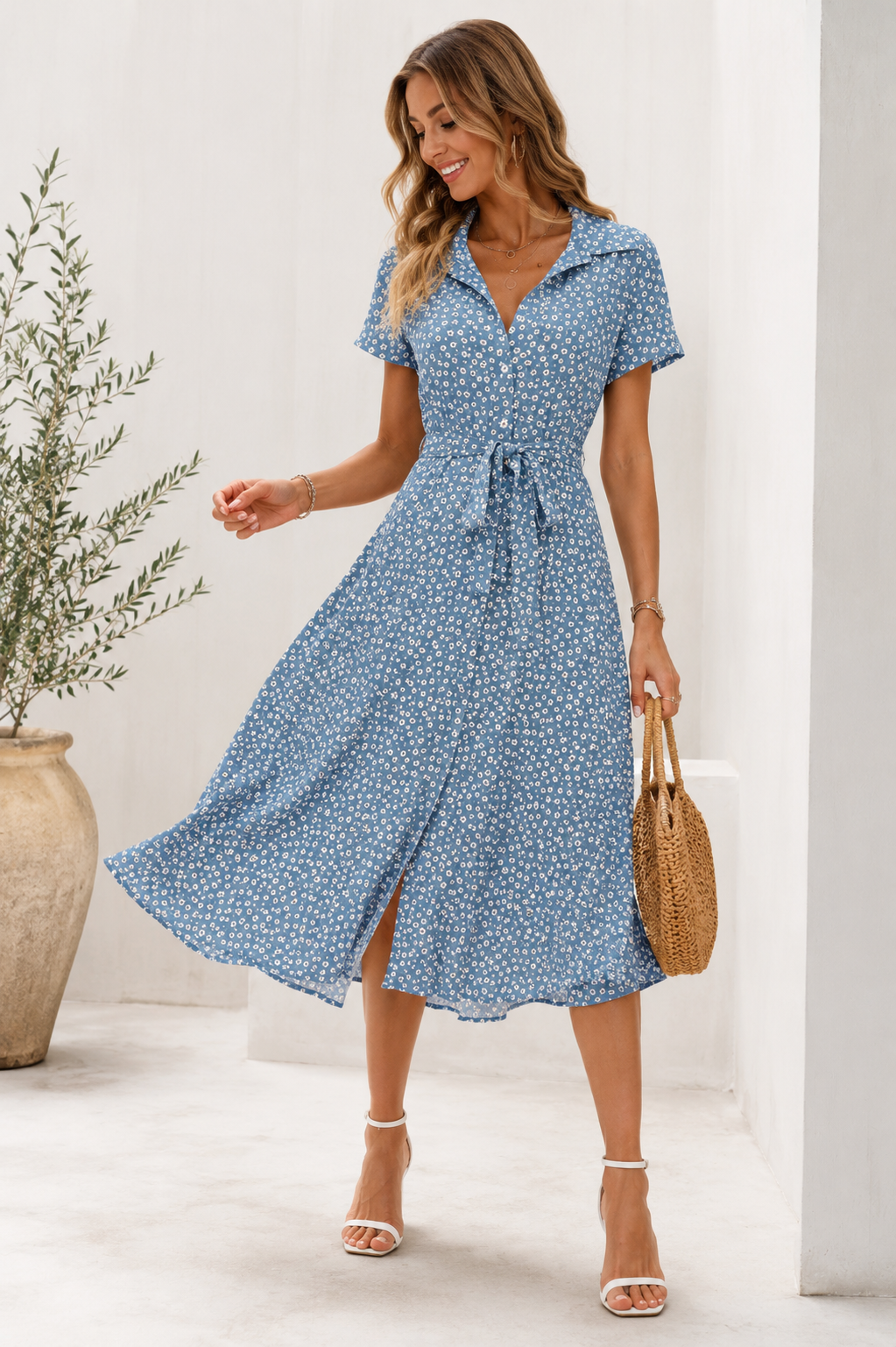 Robe Elena Fleurs d'été