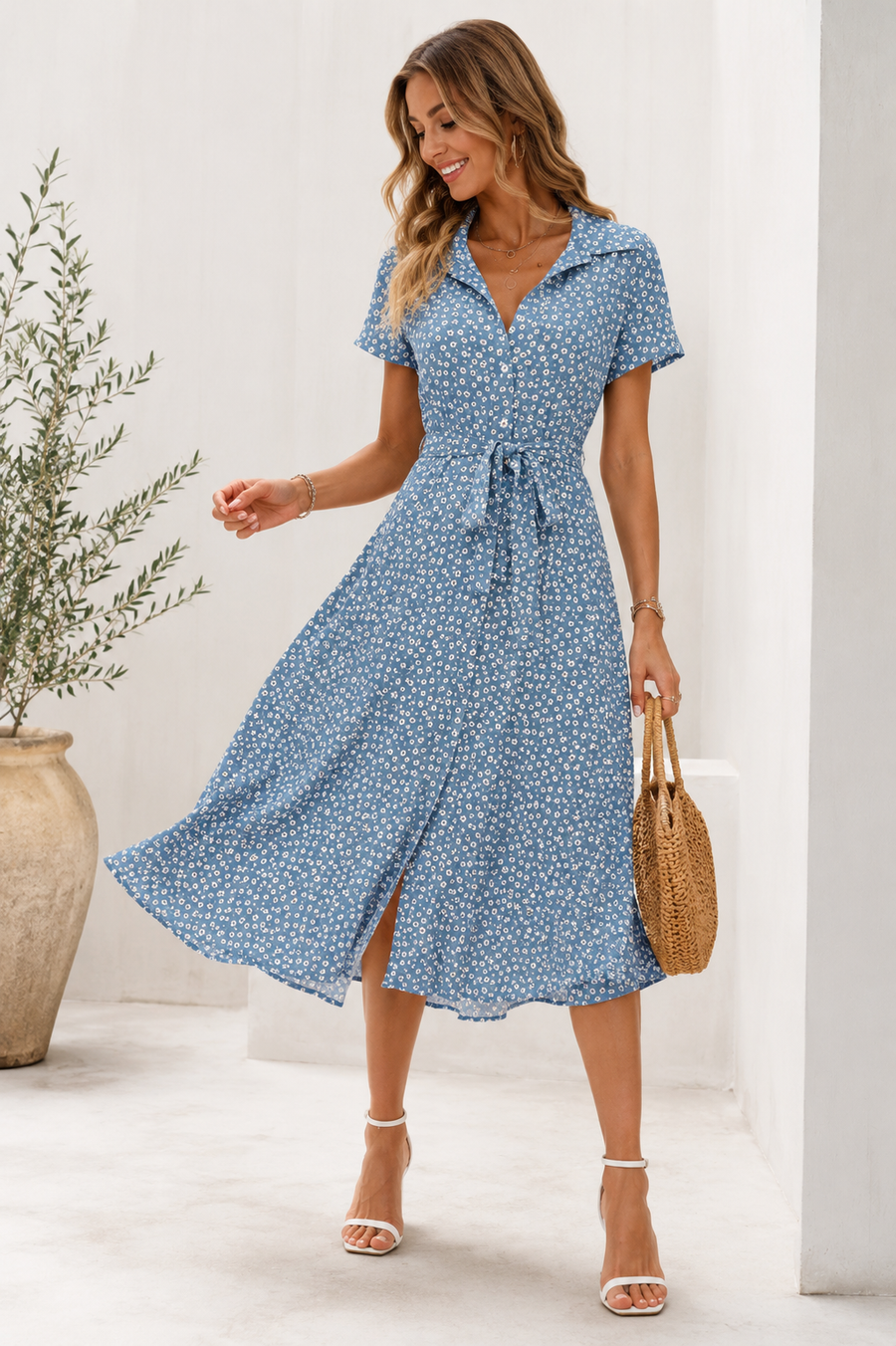 Robe Elena Fleurs d'été