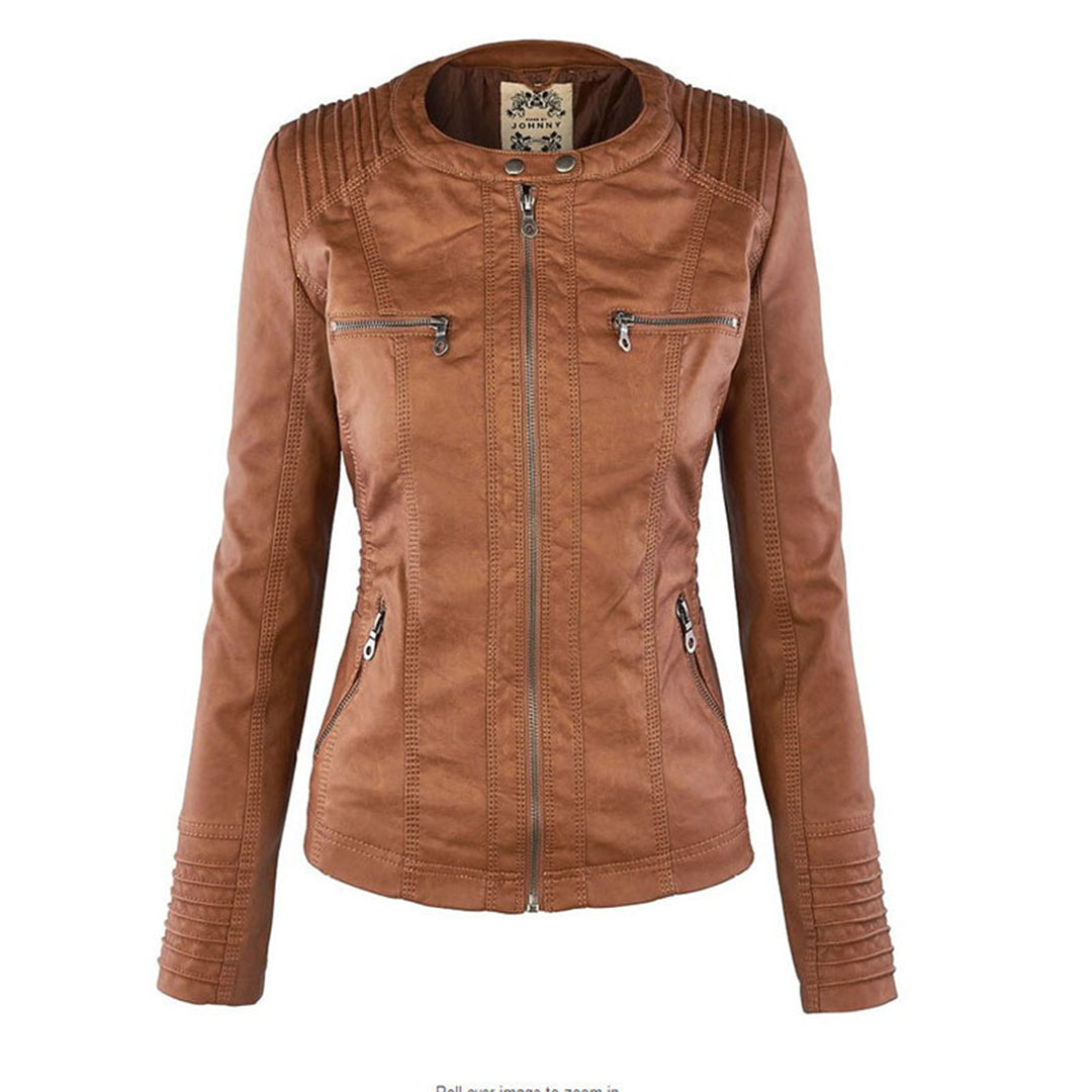 Flavia | Veste en cuir robuste et élégante