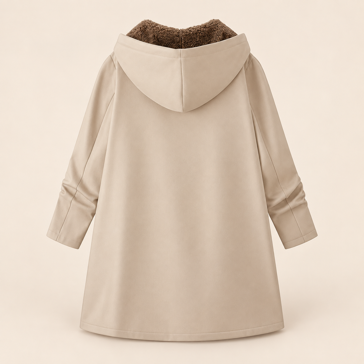Evelyn | Manteau douillet à capuchon doublé sherpa