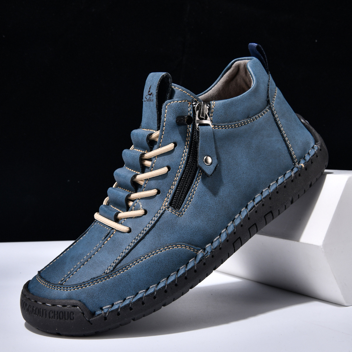 Giovanni | Chaussures en nubuck avec fermeture éclair