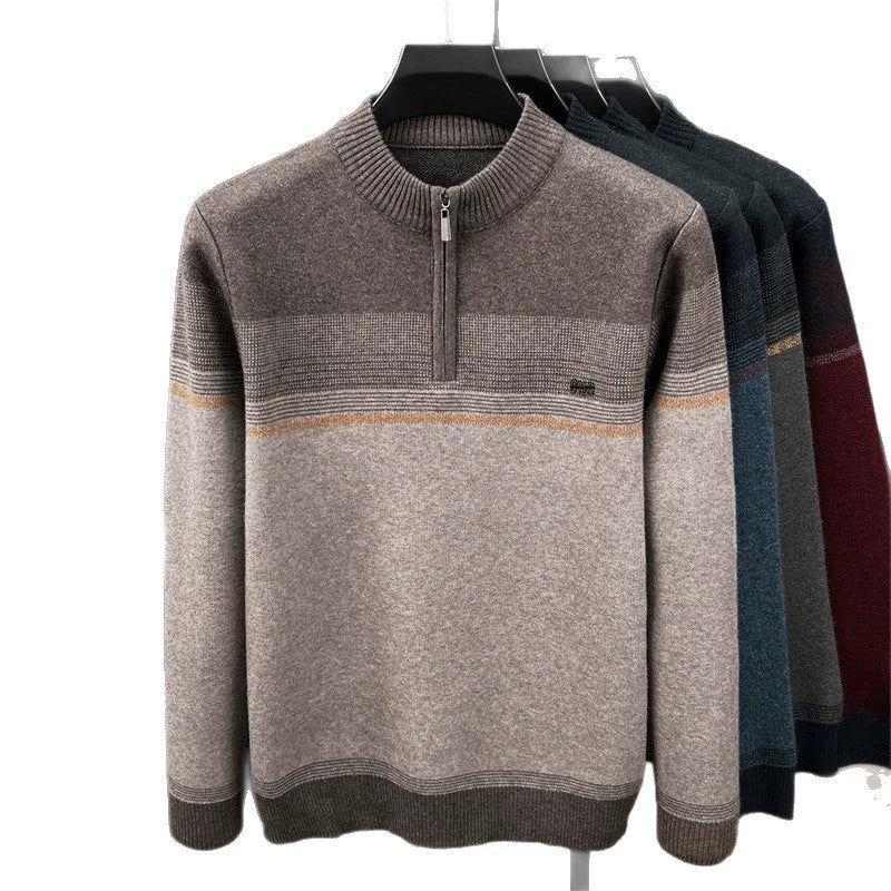 Warren™ | Chandail demi-zip en laine haut de gamme