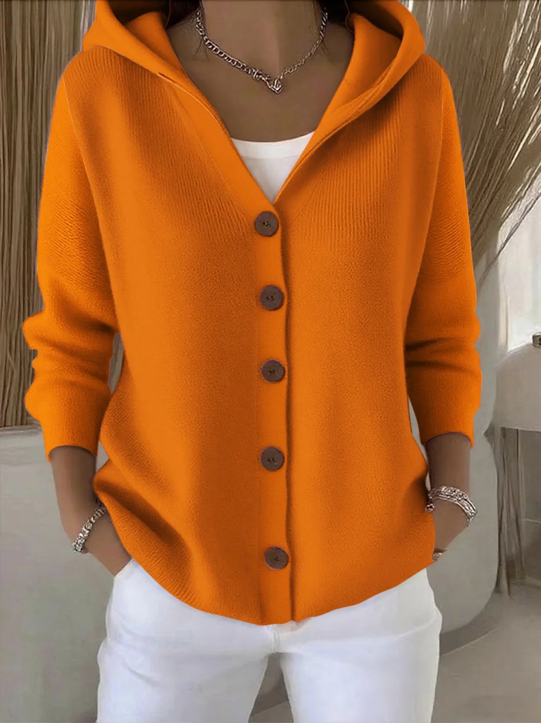Mercedes | Veste à capuchon en tricot