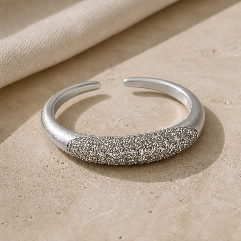 Bague empilable Pavé marquise