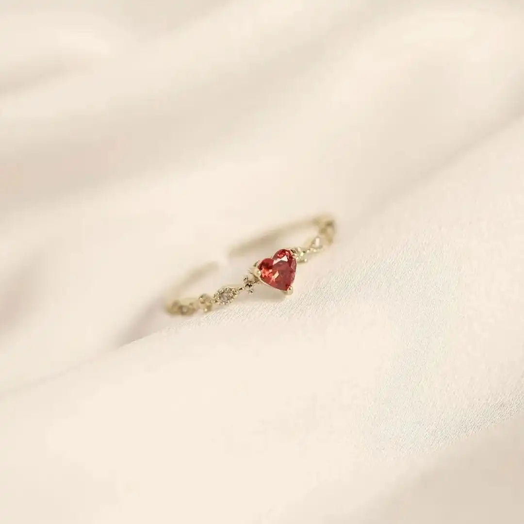Bague-anneau Heartstone à accents marquise