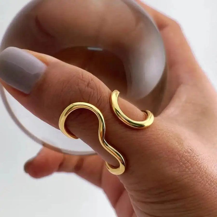 Bague ajustable dorée Enchantement