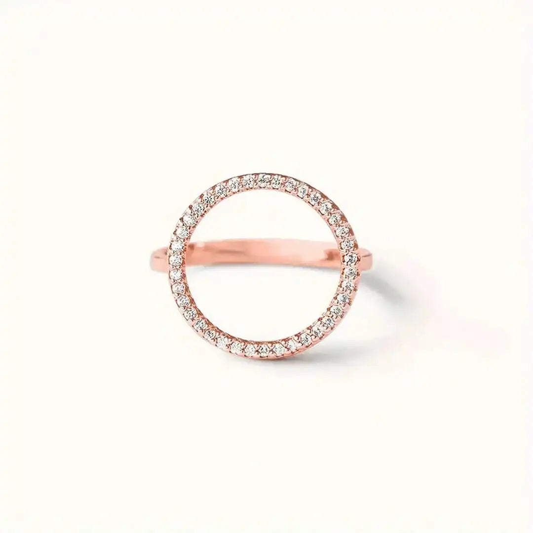 Bague Cercle de zircone cubique ronde