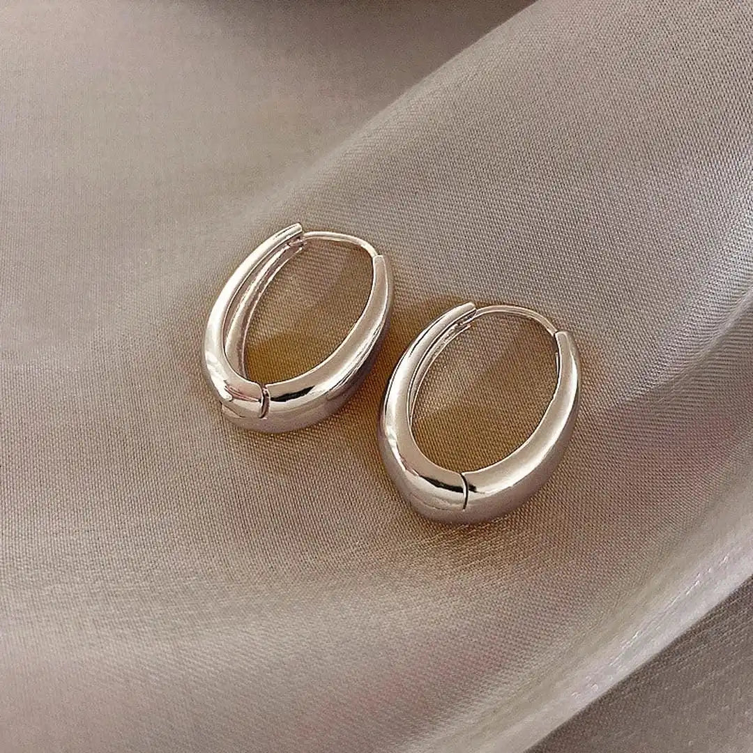 Boucles d'oreilles anneaux Dorés classiques