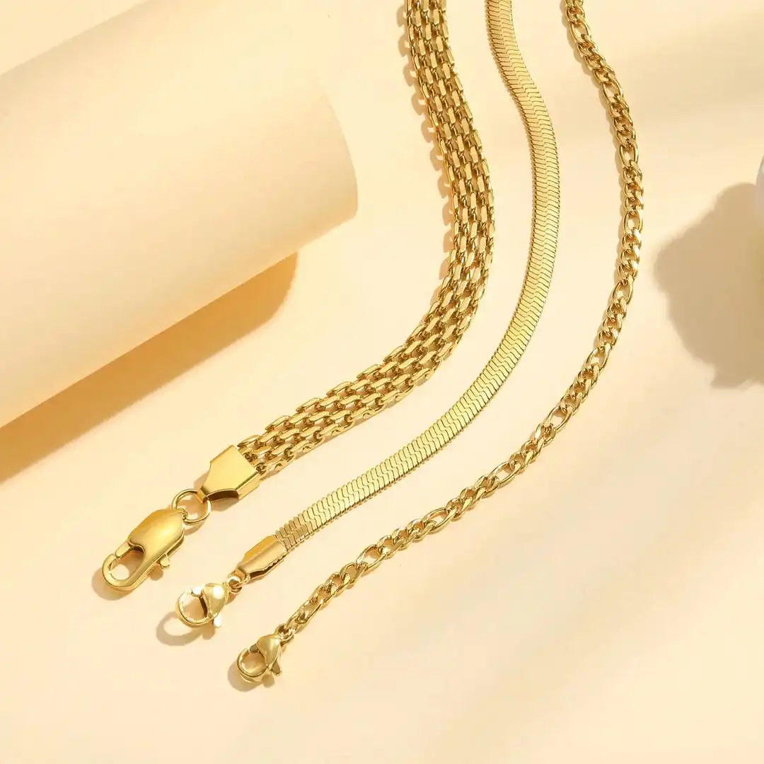 Ensemble de bracelets empilables Perle dorée