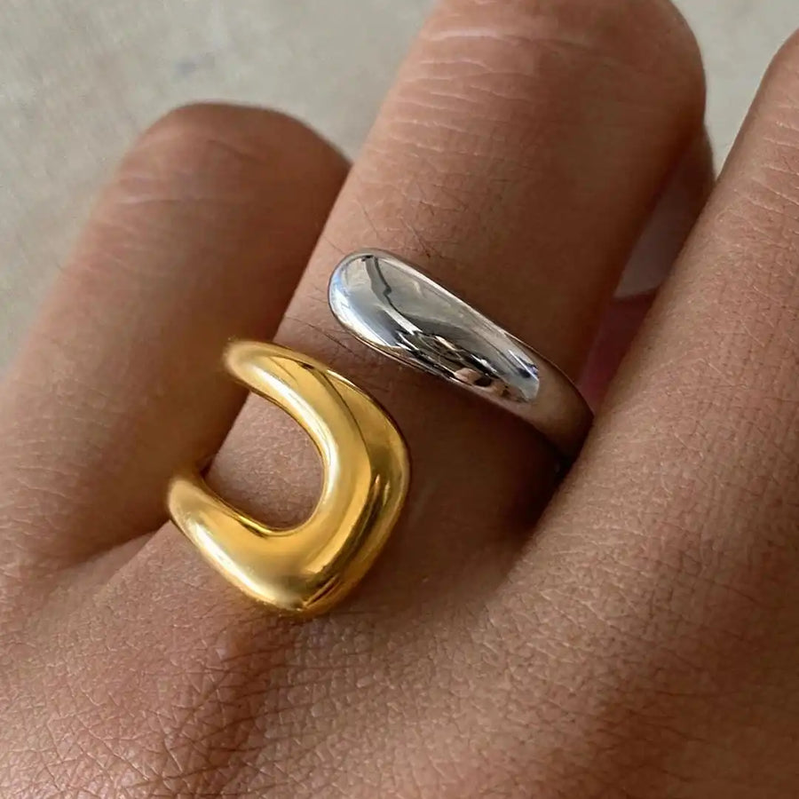 Bague ouverte dorée