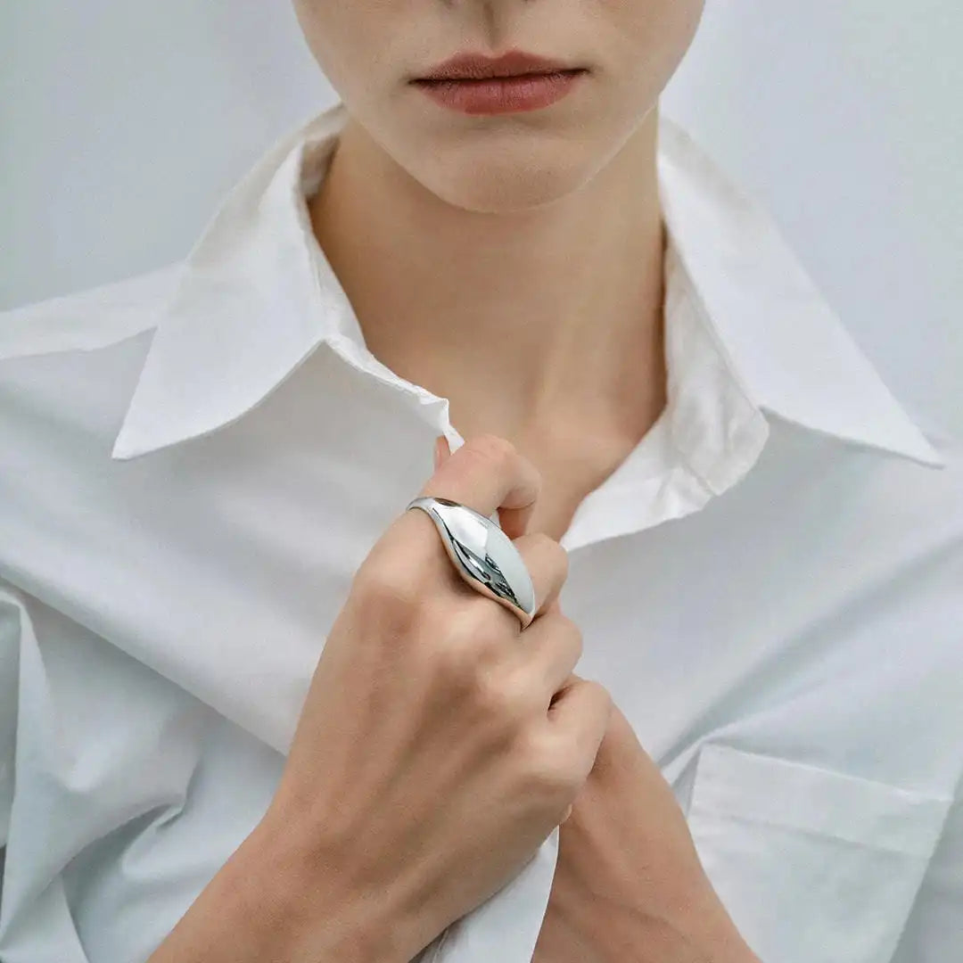 Bague Double dorée intemporelle