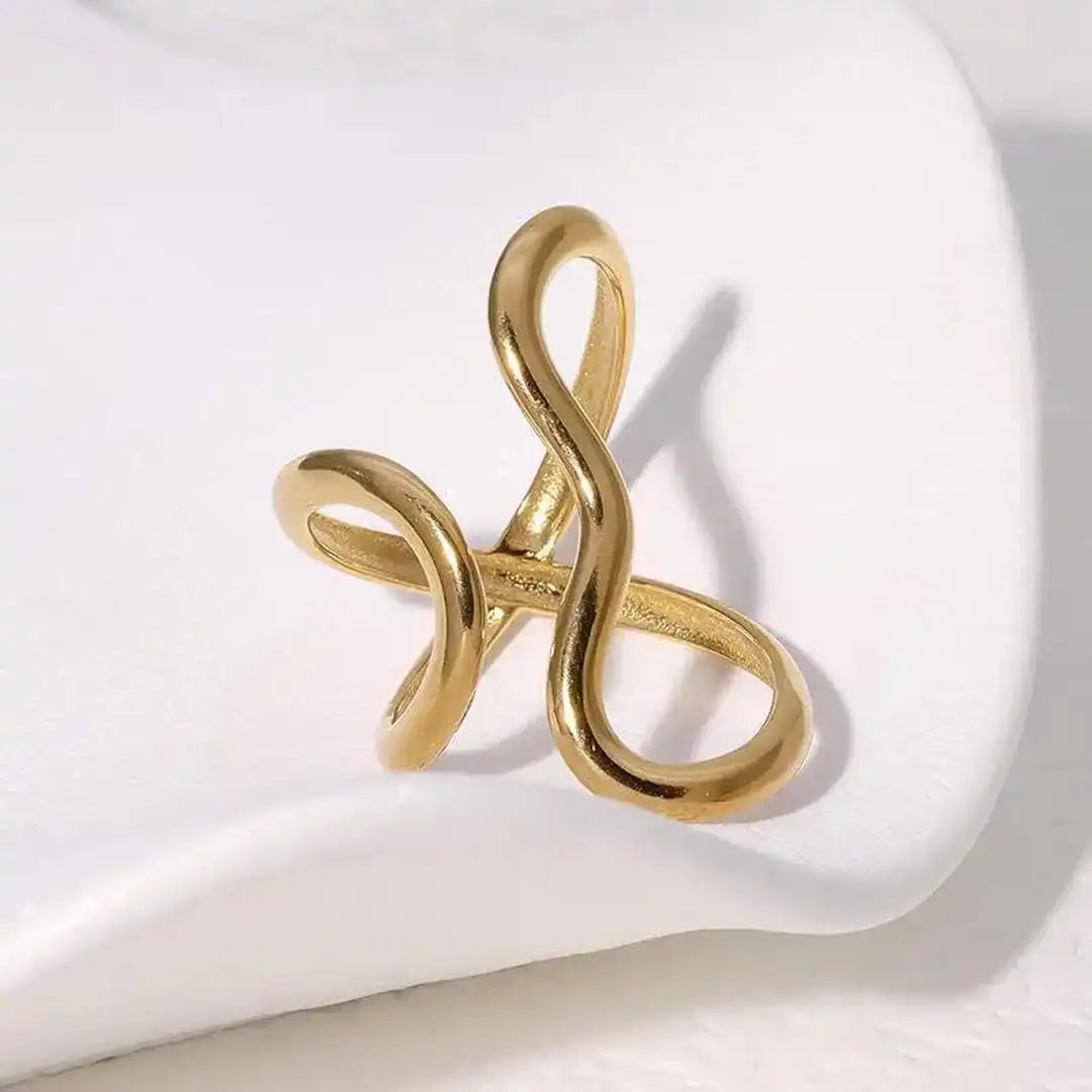 Bague ajustable dorée Enchantement