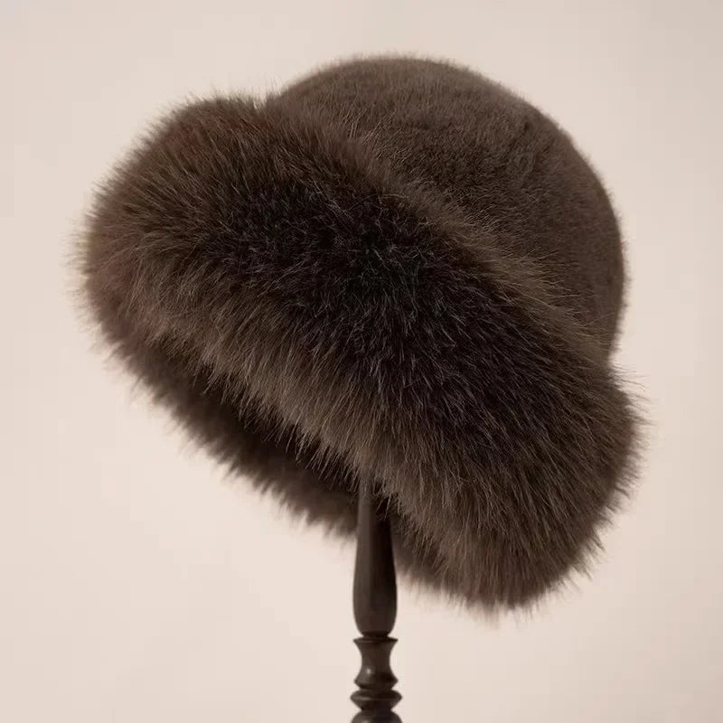 Joséphine | Tuque en fausse fourrure de luxe