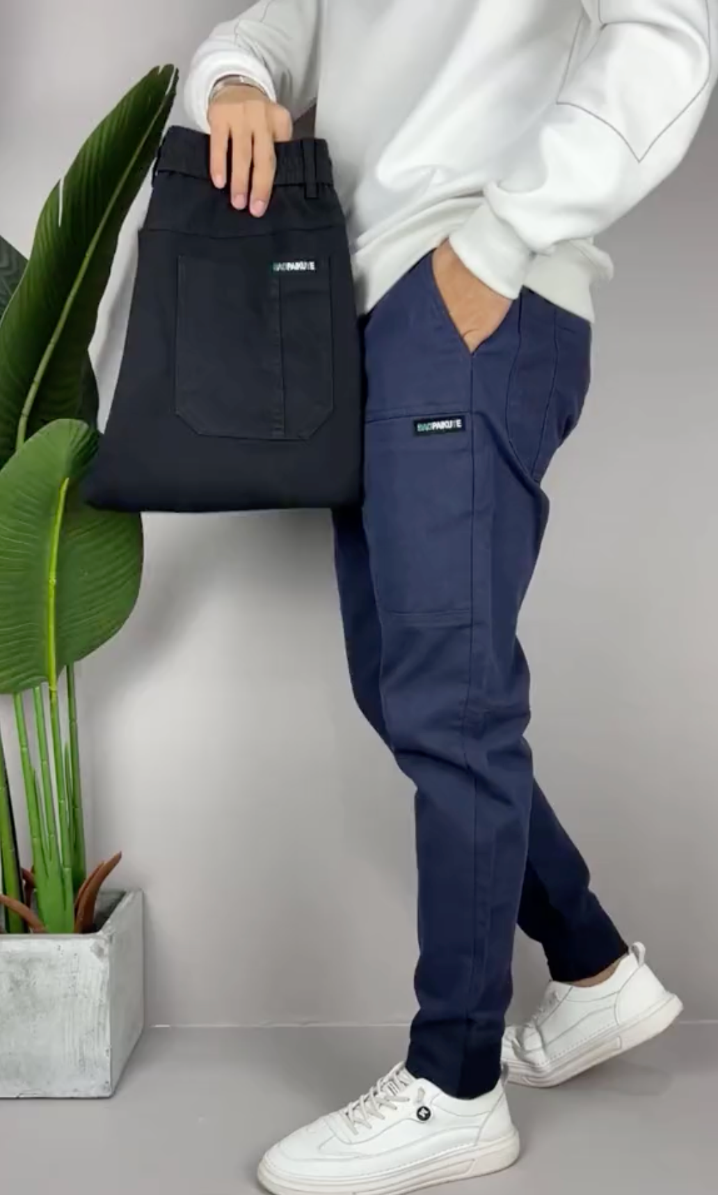 Amedeo | Pantalon cargo extensible confort