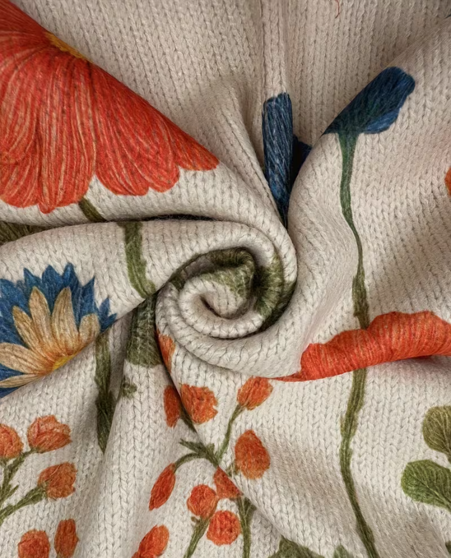 Wrenna™ | Cardigan à fermeture éclair à fleurs des champs