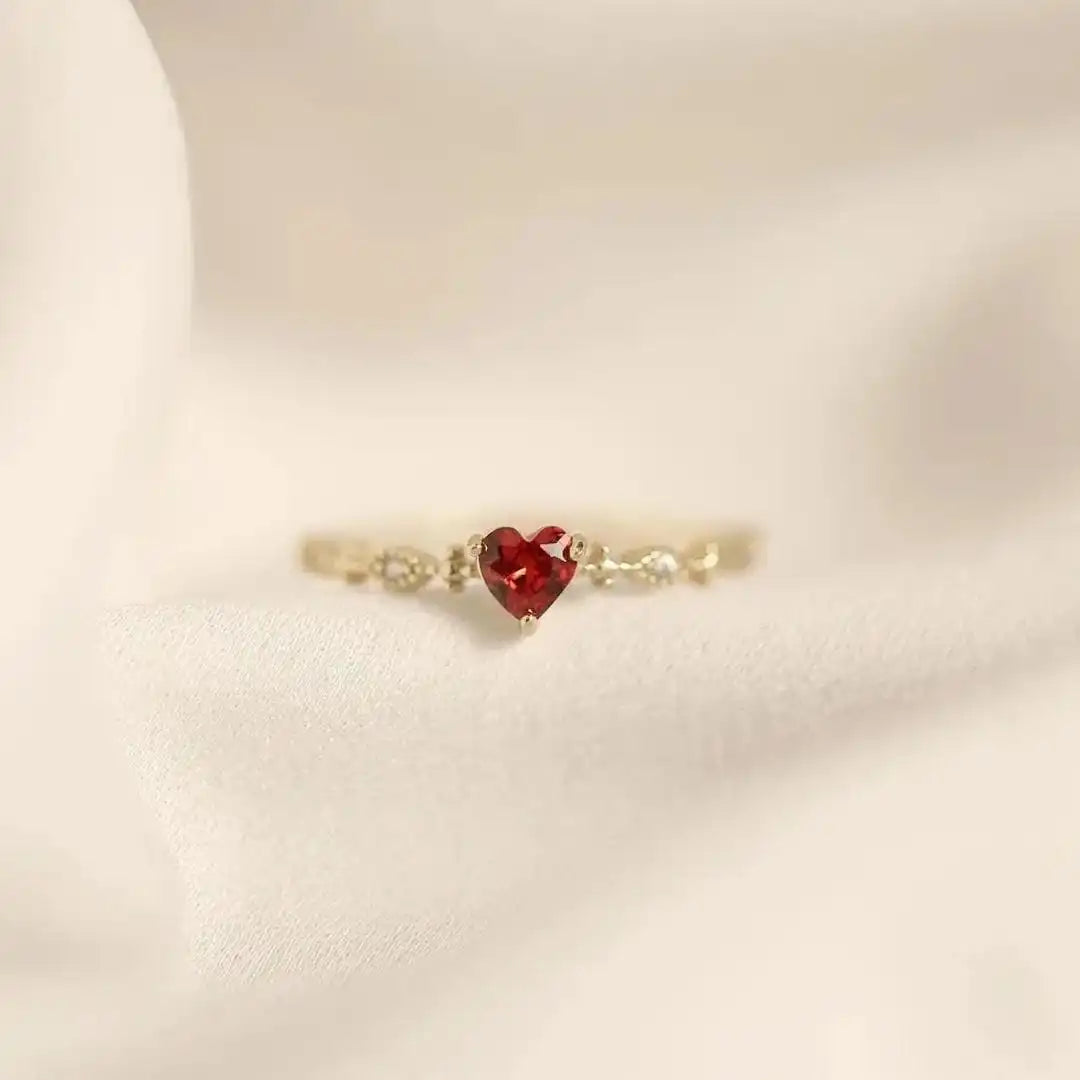 Bague-anneau Heartstone à accents marquise