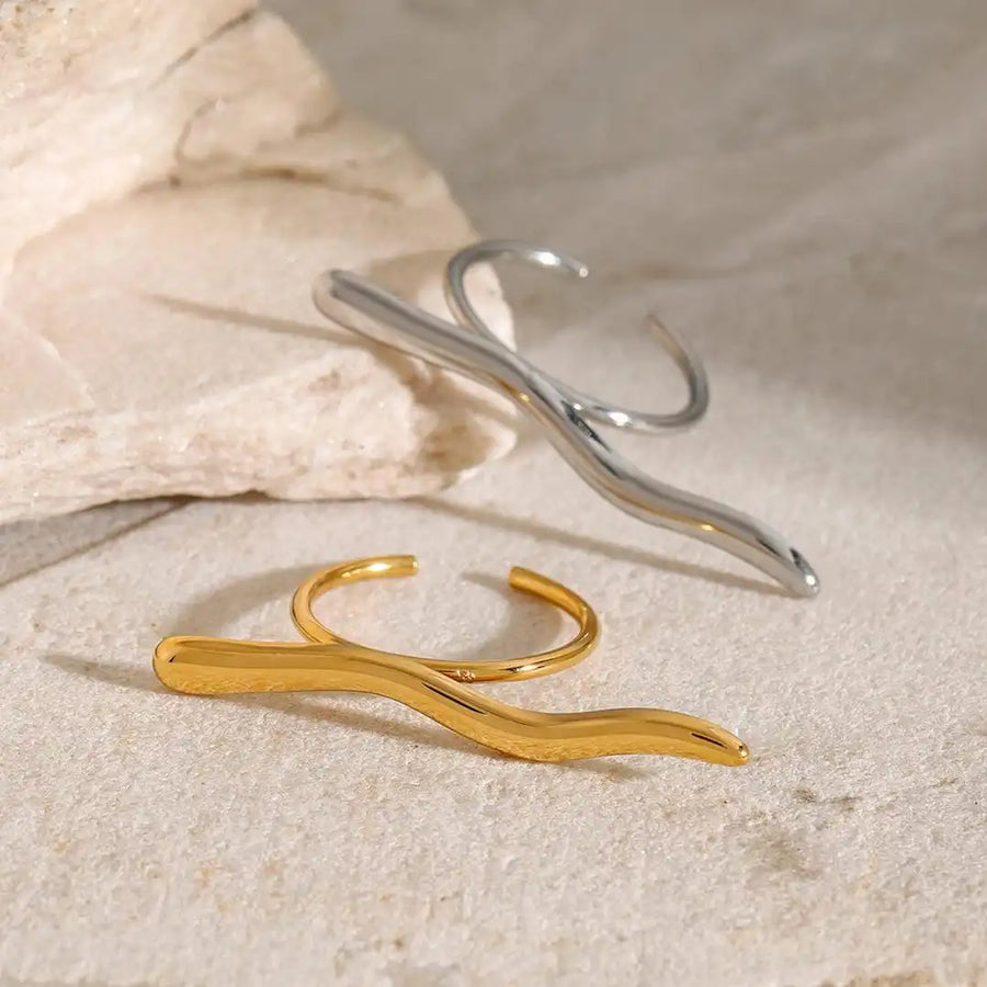 Bague minimaliste Rameau doré
