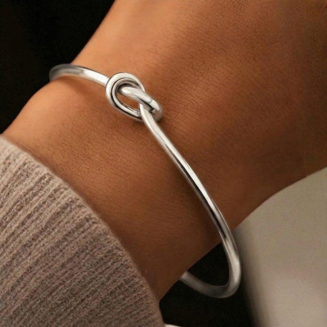 Bracelet ajustable à nœud doré
