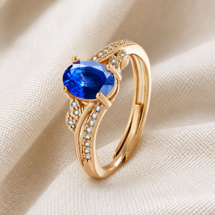 Bague Croix vintage à zircone cubique