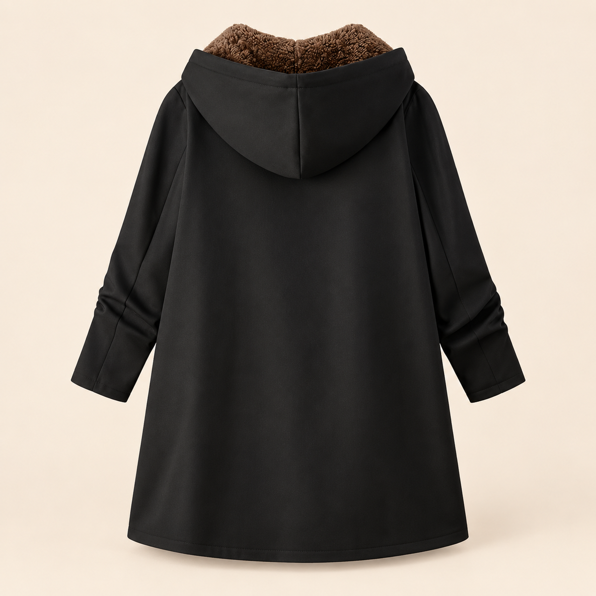 Evelyn | Manteau douillet à capuchon doublé sherpa