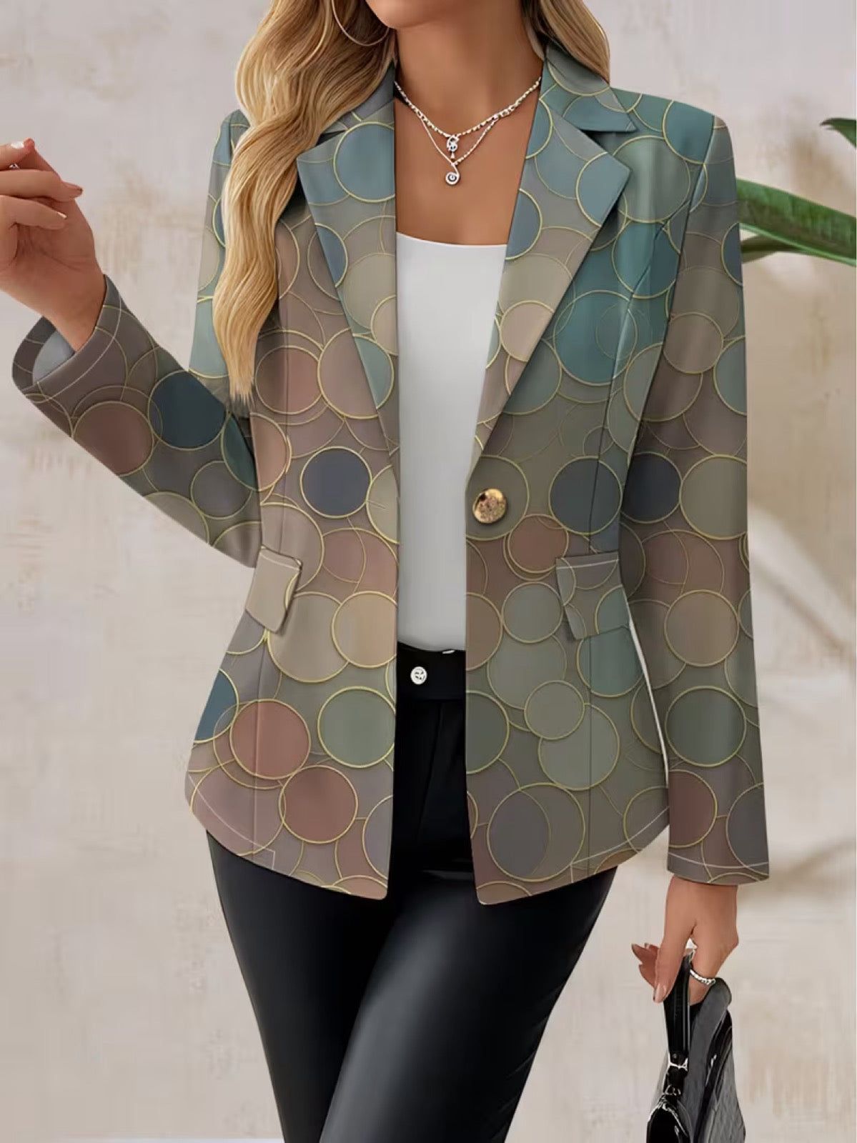 Capucine™ | Blazer à pois mosaïque