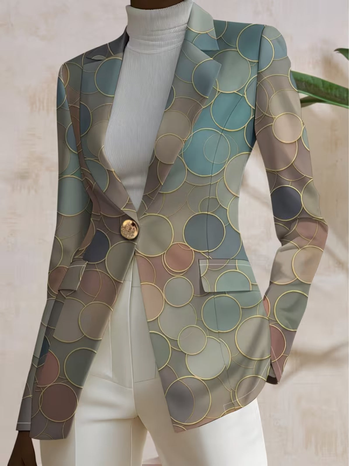 Capucine™ | Blazer à pois mosaïque