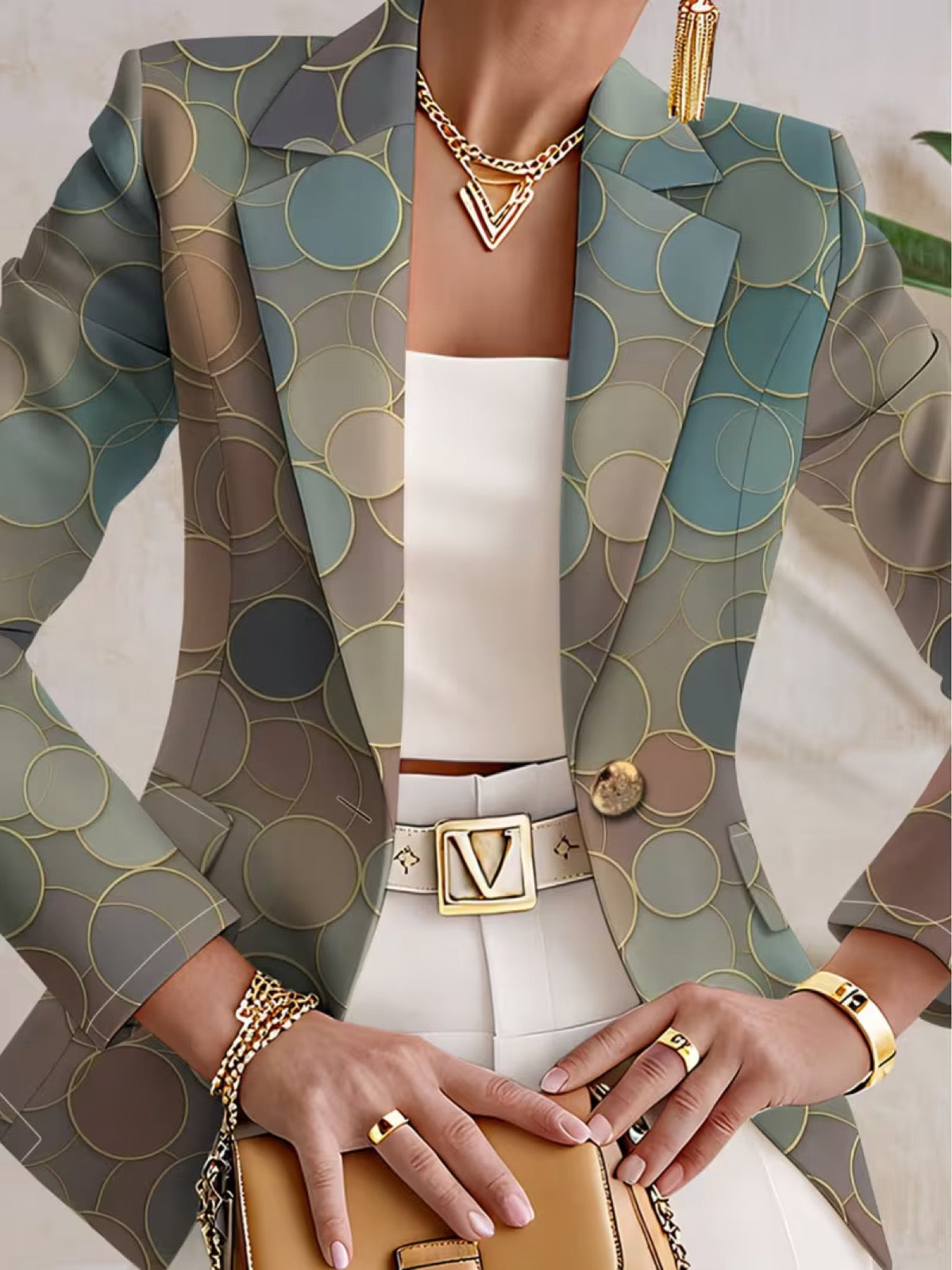 Capucine™ | Blazer à pois mosaïque