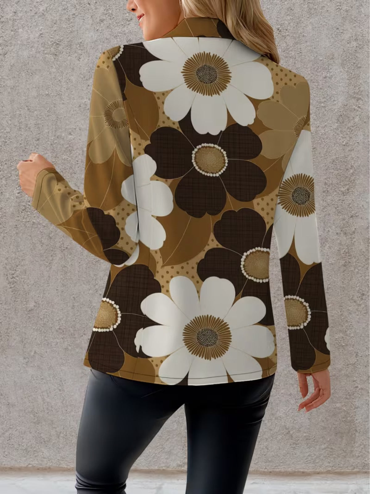 Clothilde™ | Blazer imprimé marguerites