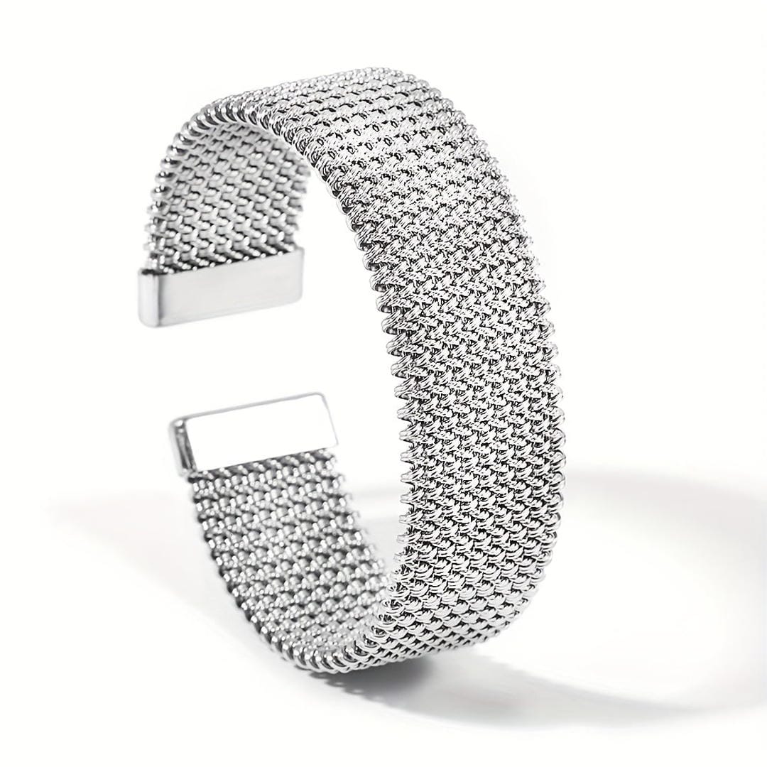 Bracelet classique ouvert à maillons tressés vintage