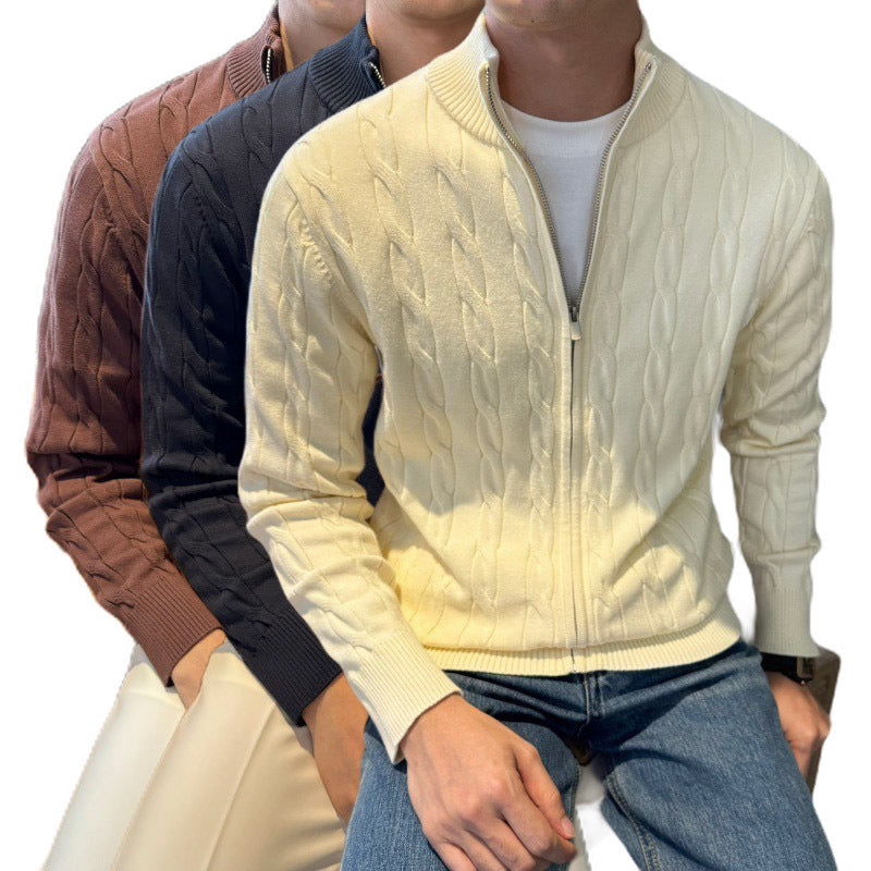 Chandail torsadé grandes tailles pour homme