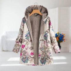 Mila - Cappotto Elegante Floreale Avorio